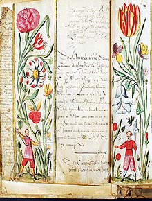Flemish Flower Manuscript at Abe Books, http://www.abebooks.com/books/hours-gold-vellum-decorated-parchment/illuminated-manuscripts.shtml?cm_ven=blog&cm_cat=blog&cm_pla=link&cm_ite=title%20of%20blog%20post