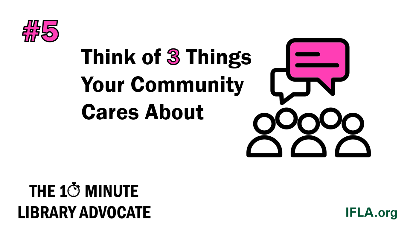 Think of 3 Things Your Community Cares About